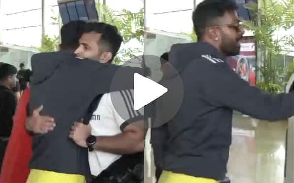 [Watch] Hardik Pandya Hugs Abhishek Nayar As He Smiles Through Pain During India's Departure